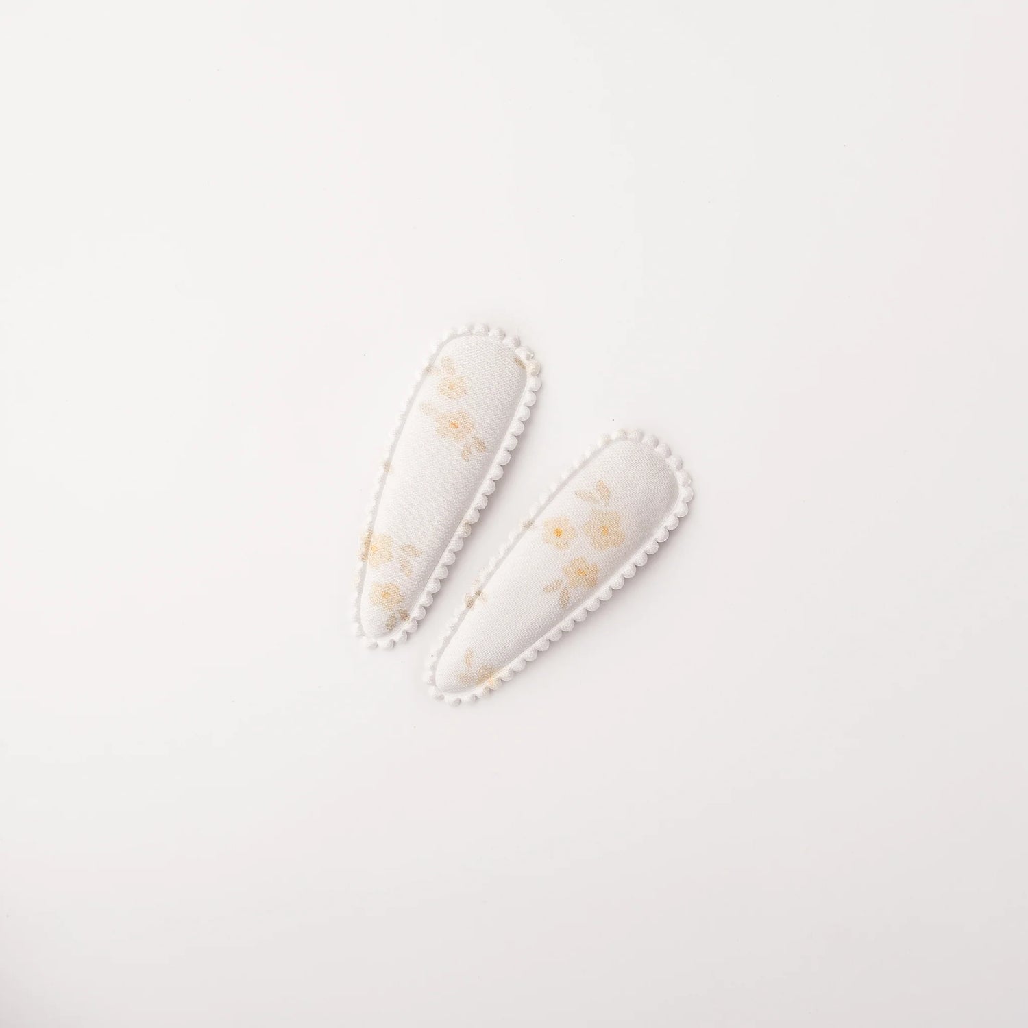 Fabric Hair Clips - Vera Beige