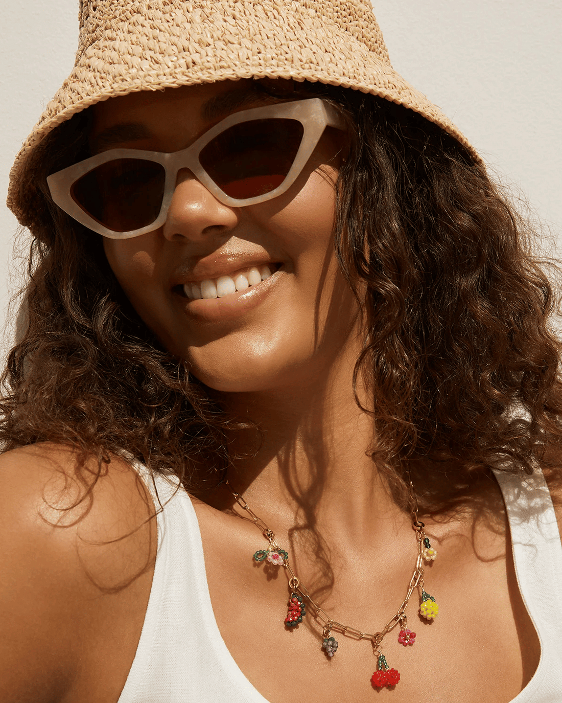 Jagger Sunglasses - Cream Marle by Arms of Eve