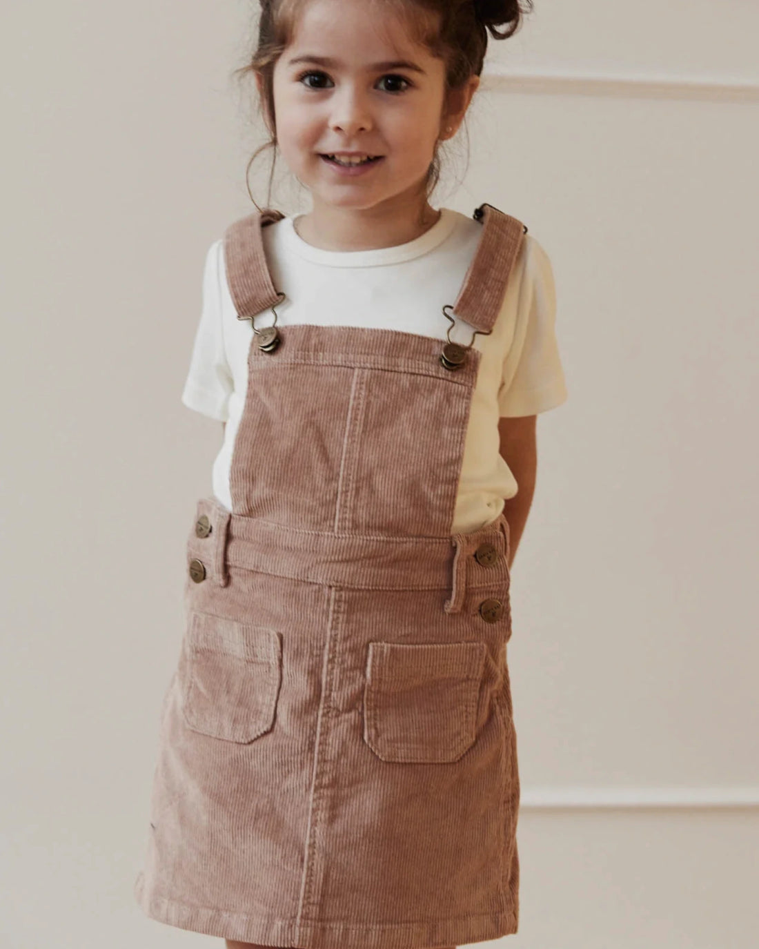 Alexis Overall Dress - Dusty Rose