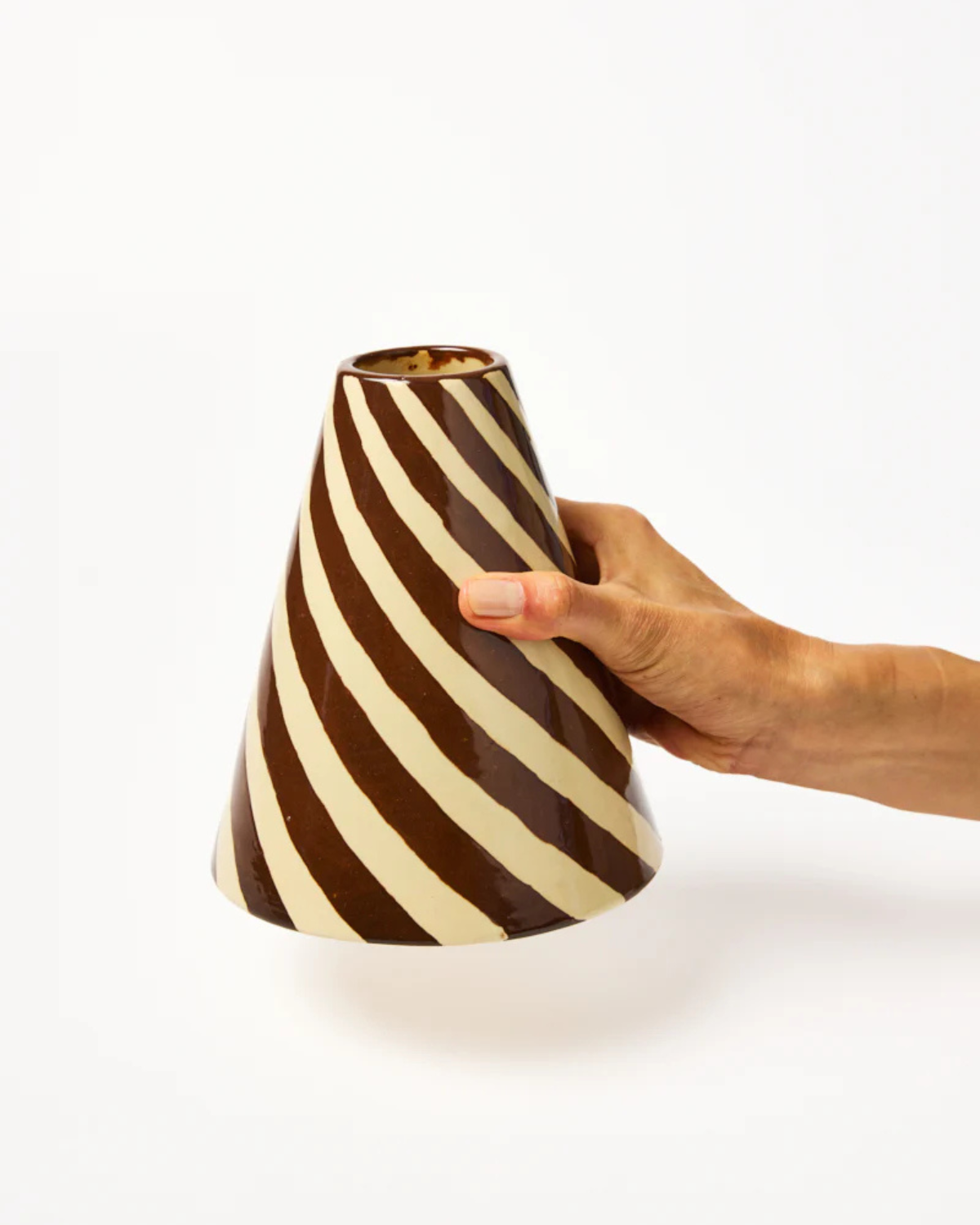 Jester Vase - Chocolate Swirl by Jones &amp; Co 