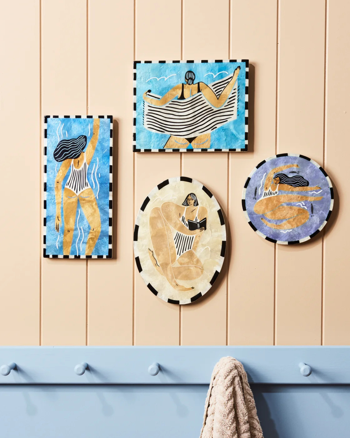 Beach Day Wall Art Tile Swim by Jones &amp; Co