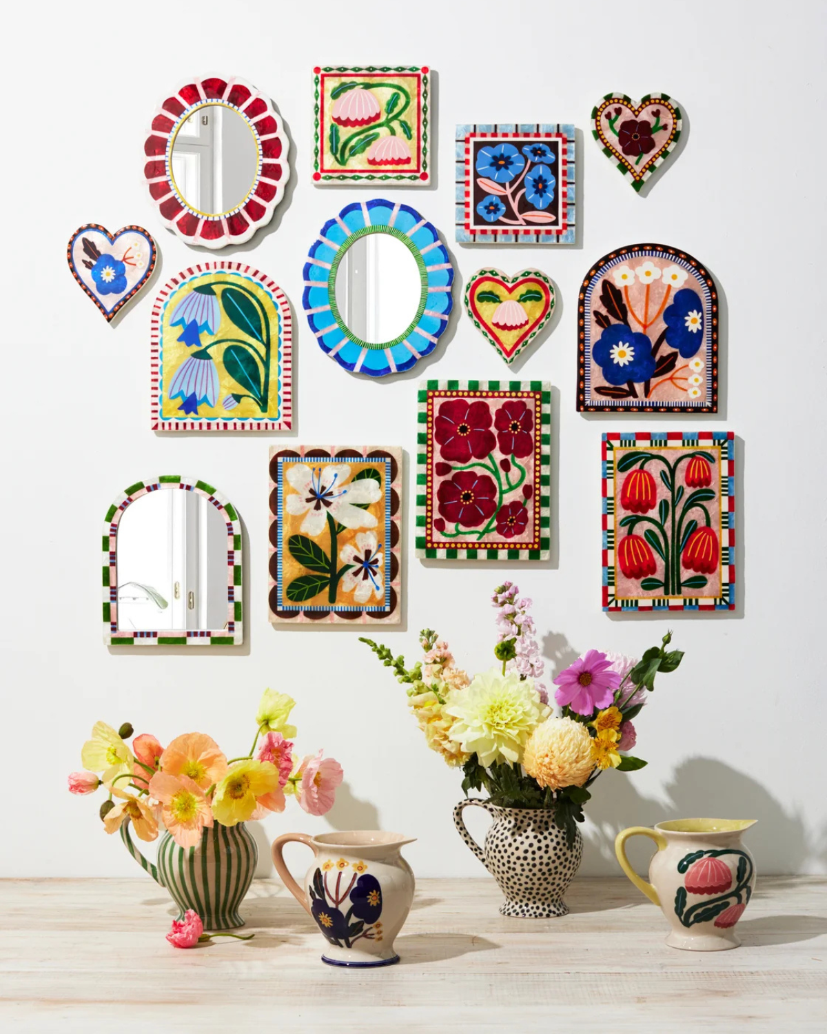 Bloom Nouveau Blue Square by Jones &amp; Co