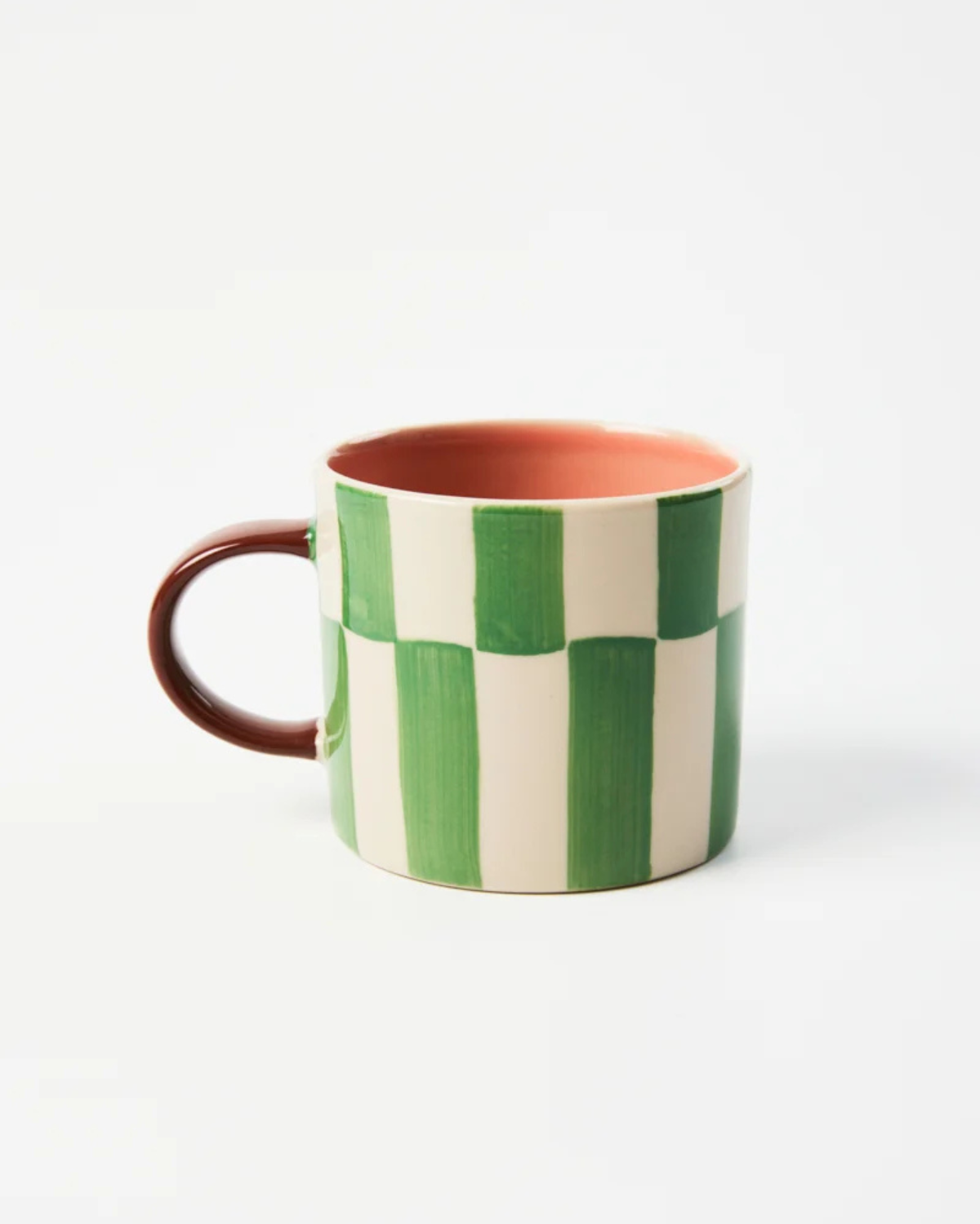 Bloomie Green Check Mug by Jones &amp; Co