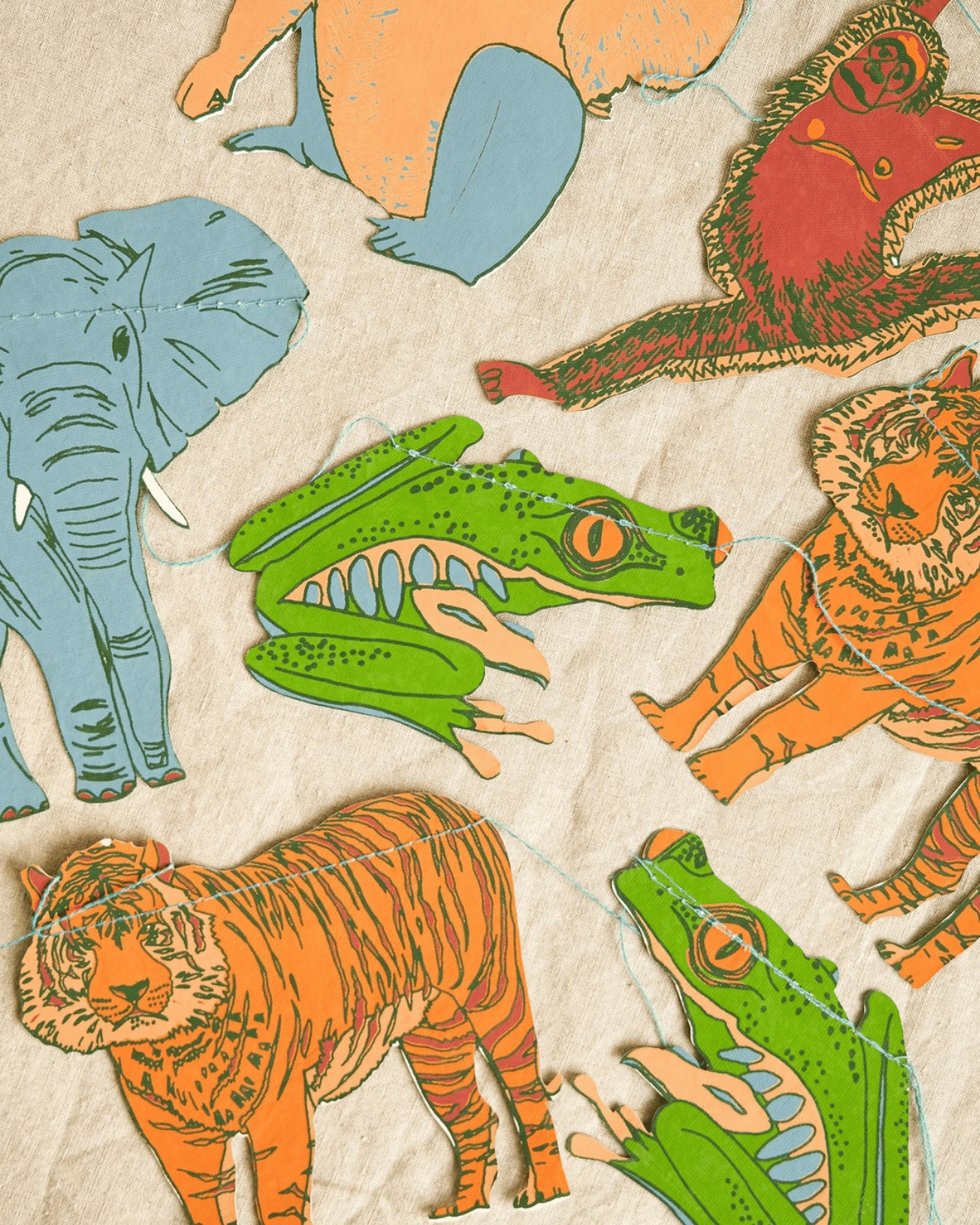 Jungle Sewn Garland by East End Press 🐒