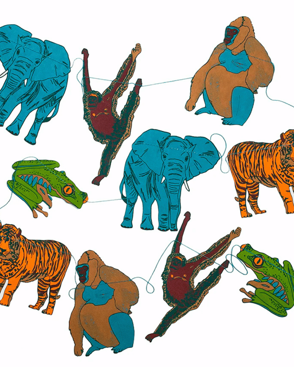 Jungle Sewn Garland by East End Press 🐒