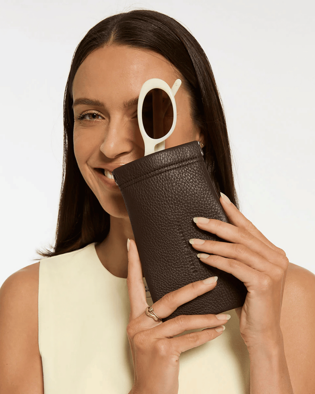 Status Anxiety - Keepsake Sunglasses Case - Cocoa