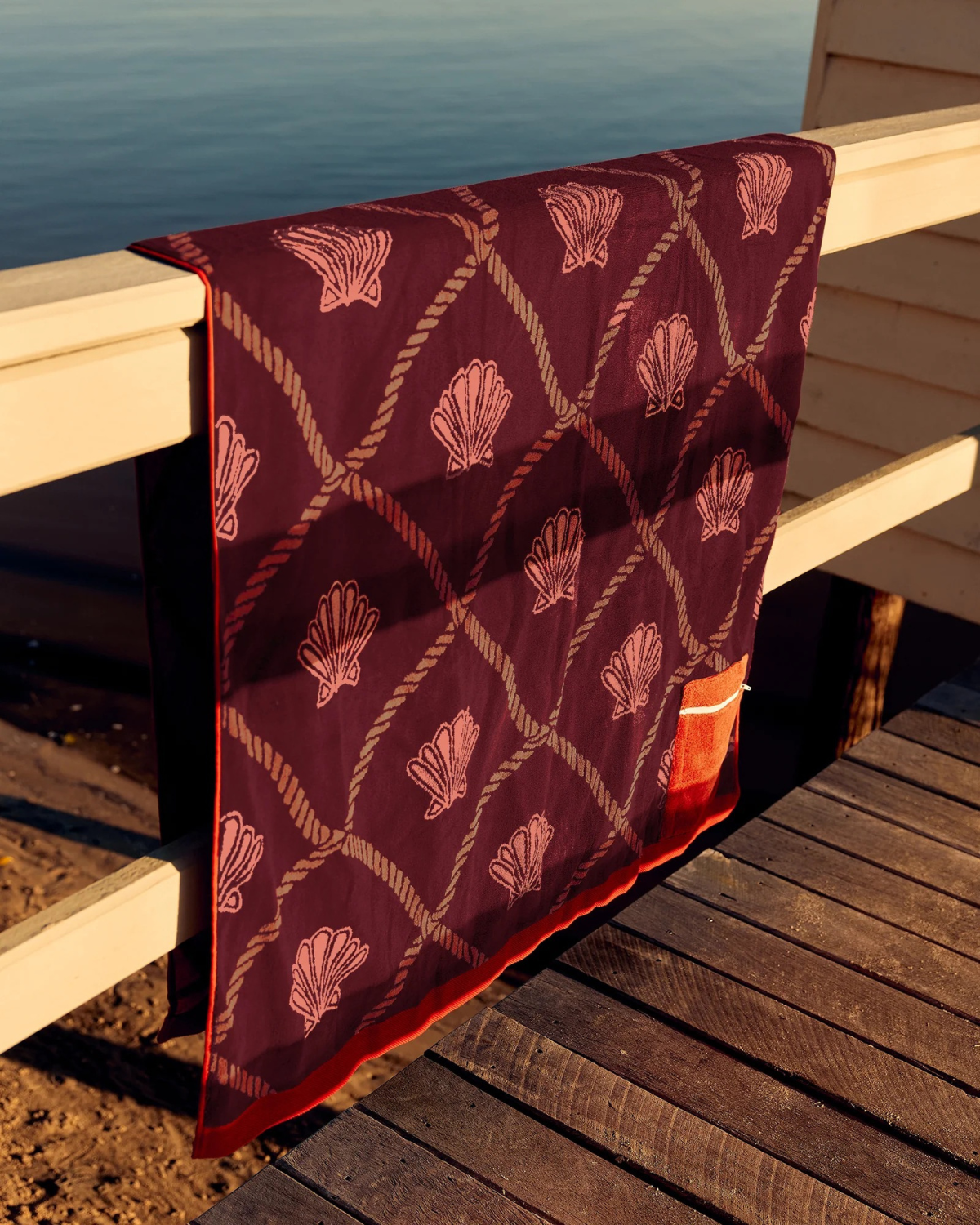 Keepsakes Premium Cotton Beach Towel by The Somewhere Co 