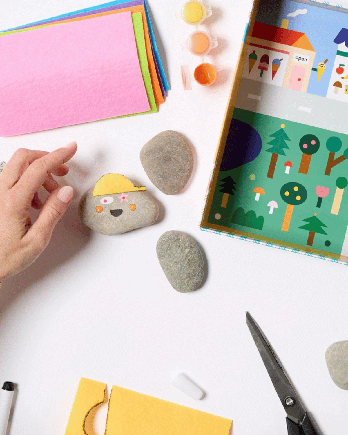 Kids Rock Painting Kit - Cool Faces Edition by Journey of Something