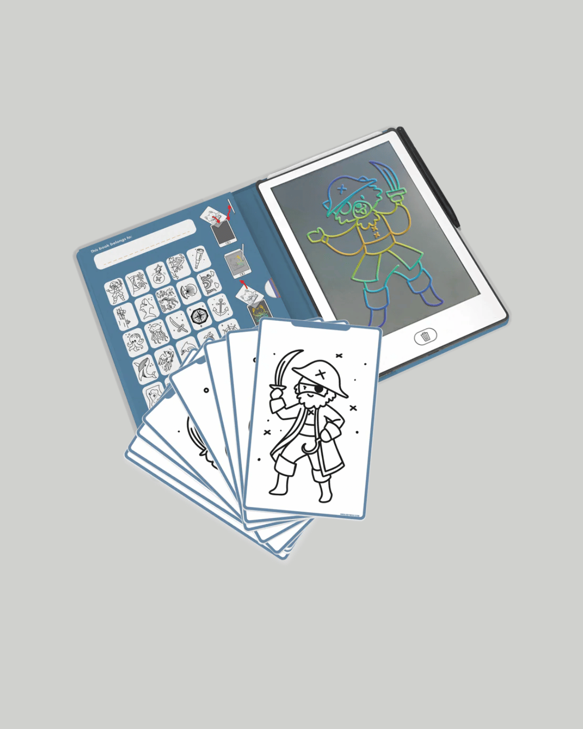 Kidydraw Mini Drawing Tablet - Oceans &amp; Pirates