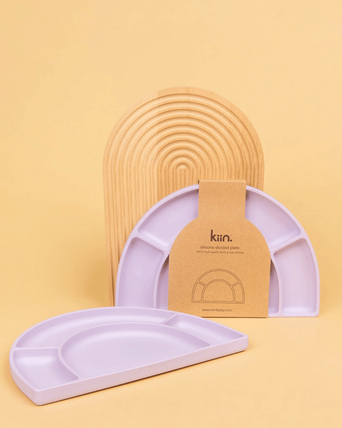 Silicone Divided Plate - Lilac