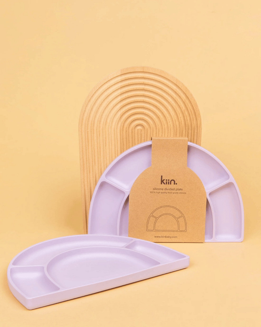 Silicone Divided Plate - Lilac