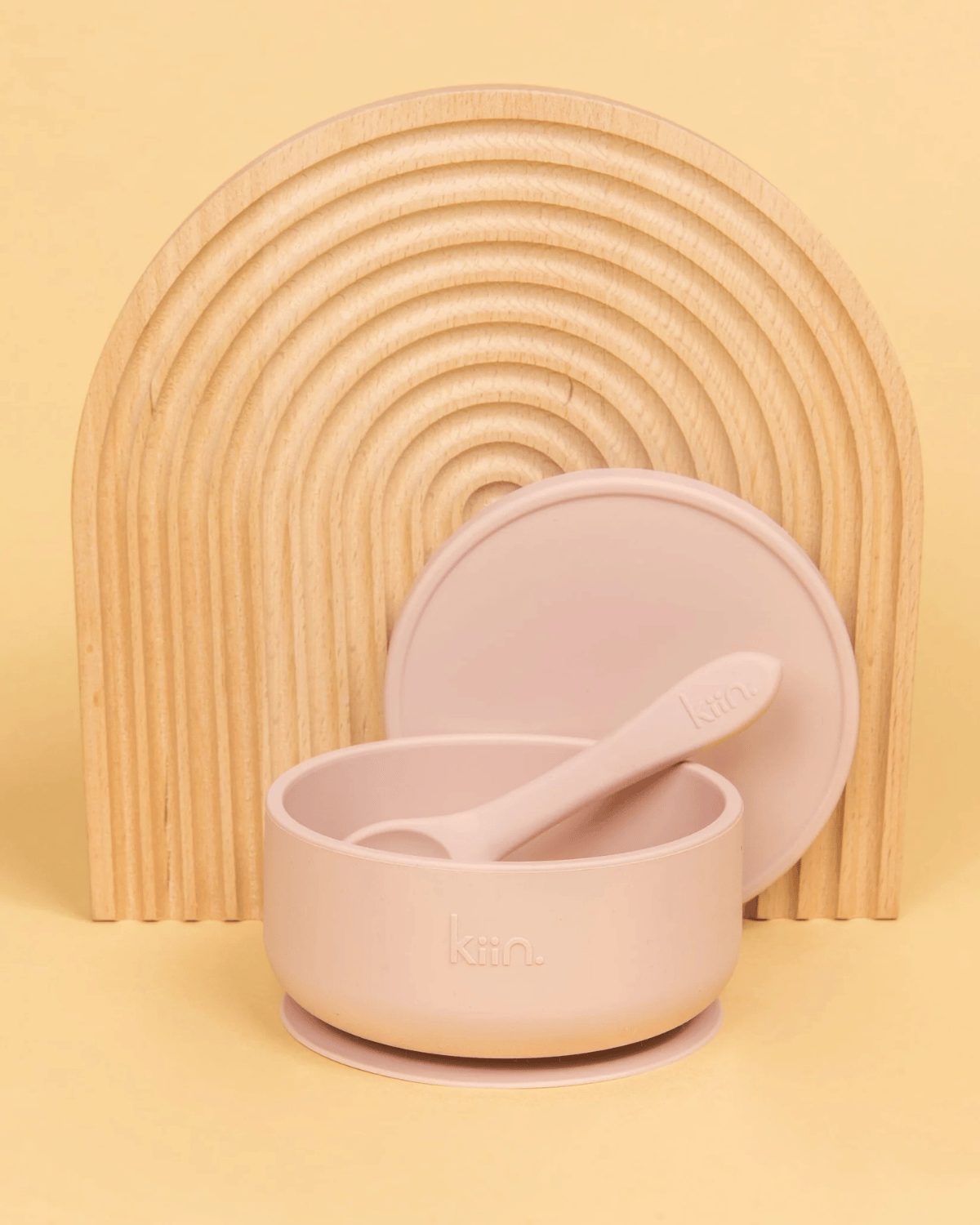 Kiin Baby Silicone Suction Bowl with Lid &amp;amp; Spoon Set - Blossom ✨