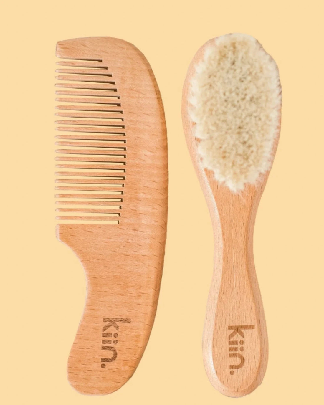 Wooden Baby Brush and Comb Set by Kiin Baby
