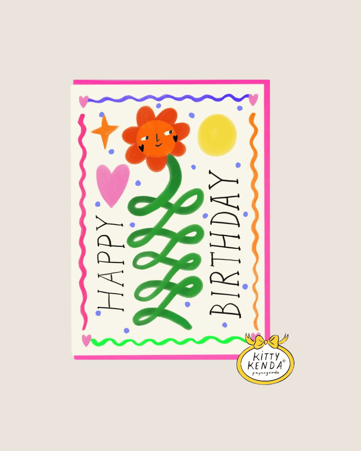 Birthday Card - Elizabeth Flower