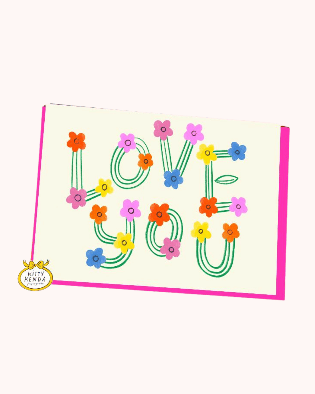 Greeting Card - Love You Flower
