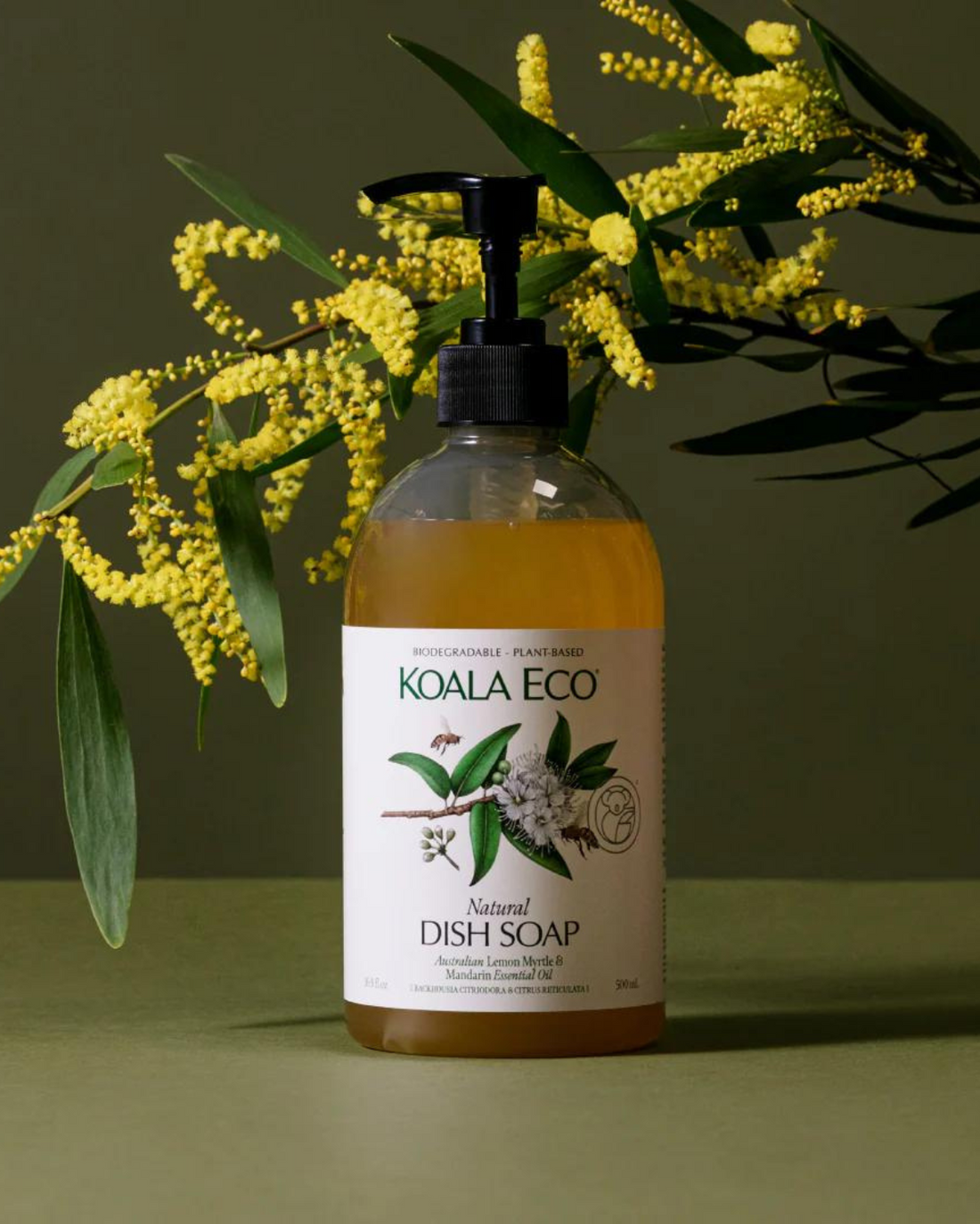 Natural Dish Soap by Koala Eco - Lemon Myrtle & Mandarin (500ml)