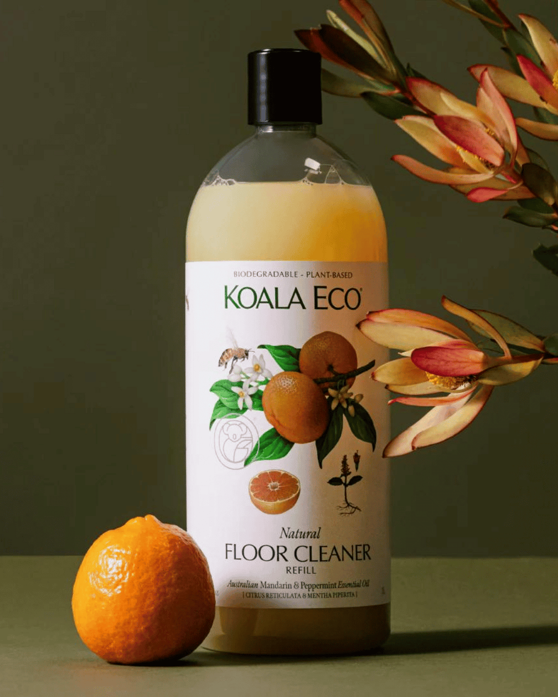Natural Floor Cleaner - Mandarin &amp; Peppermint (1L)