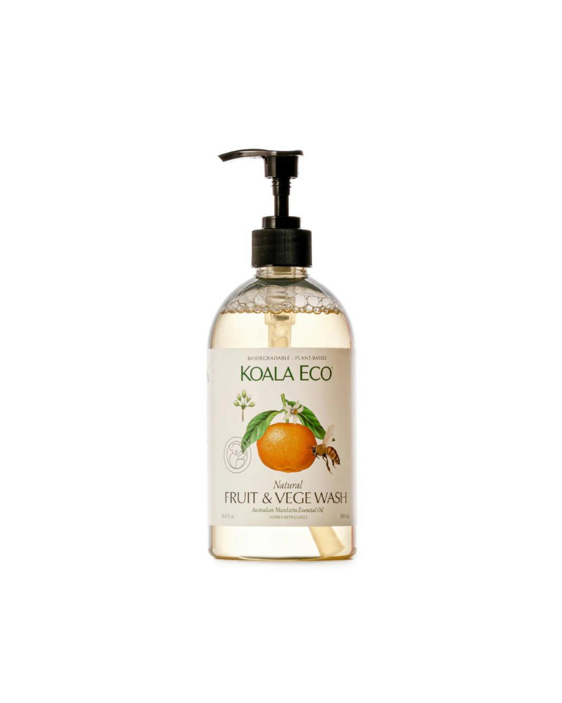 Natural Fruit and Vegetable Wash by Koala Eco - Mandarin (500ml)