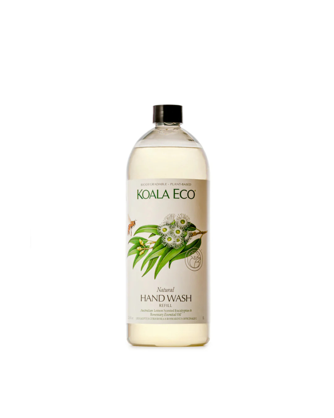 Natural Hand Wash by Koala Eco - Lemon, Eucalyptus &amp; Rosemary (1L Refill)