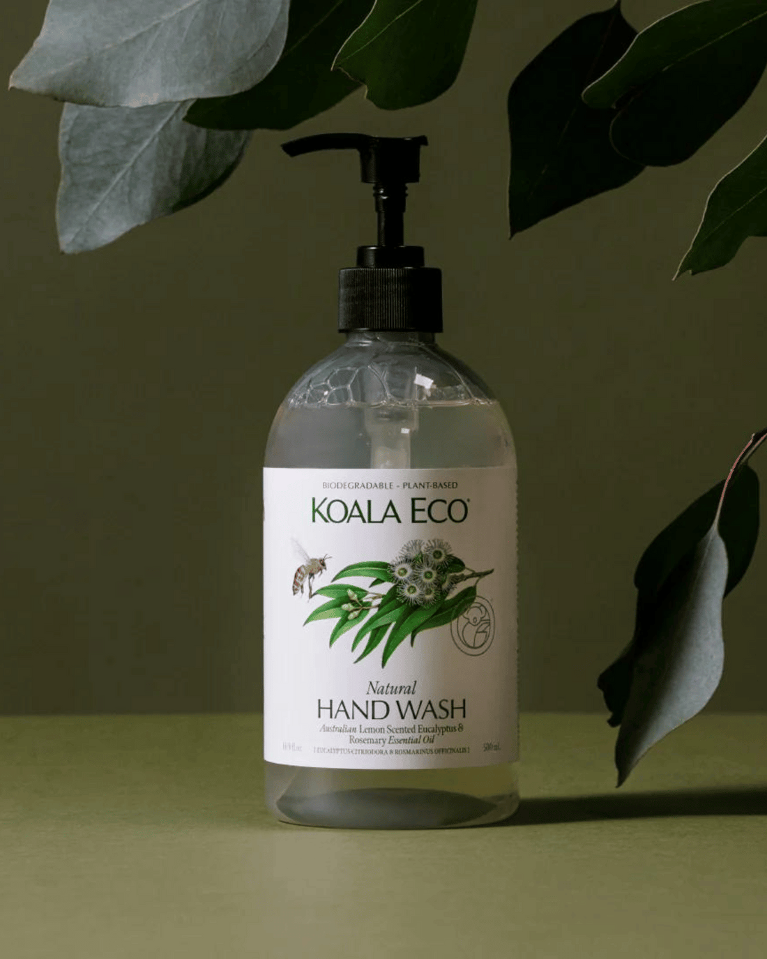 Natural Hand Wash by Koala Eco - Lemon, Eucalyptus & Rosemary (500ml)
