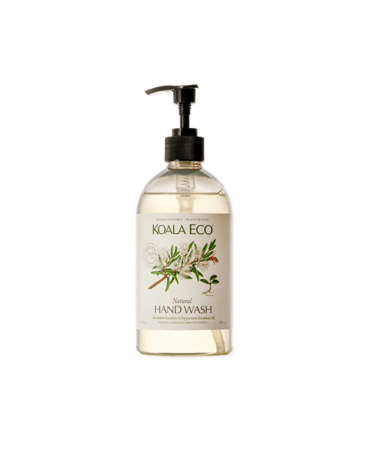 Natural Hand Wash by Koala Eco - Rosalina &amp; Peppermint (500ml)