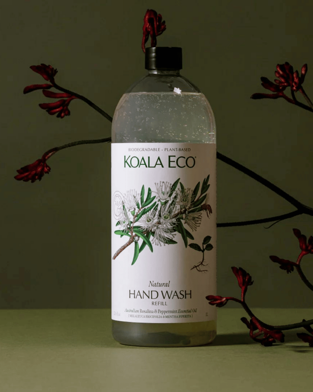 Natural Hand Wash by Koala Eco - Rosalina &amp; Peppermint (1L Refill)