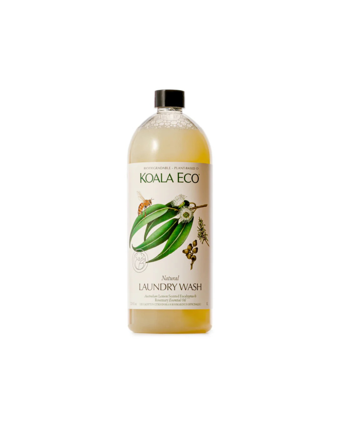 Natural Laundry Wash by Koala Eco - Lemon Scented Eucalyptus &amp; Rosemary (1L Refill)