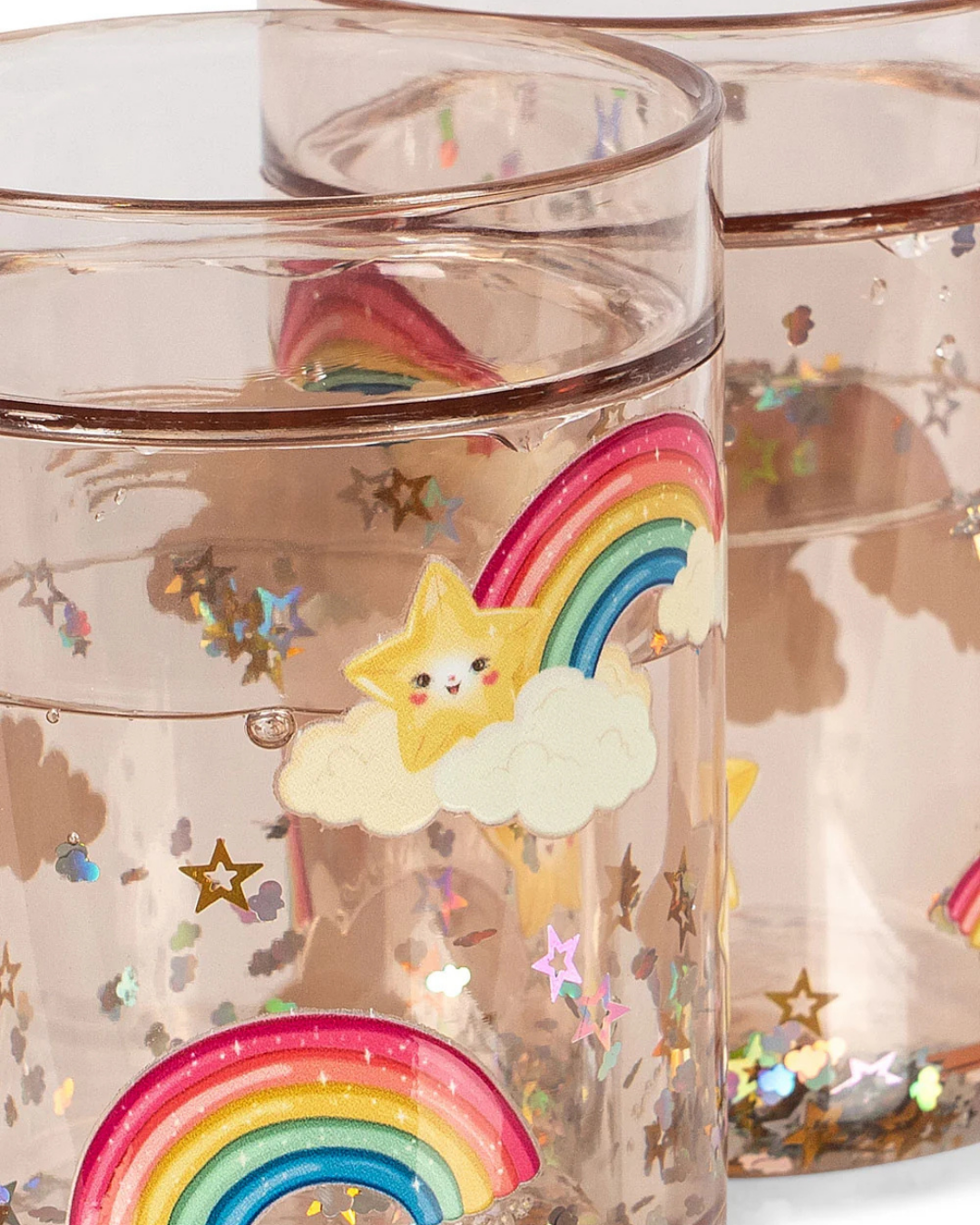 KONGES SLØJD ❘ 2 Pack Glitter Cups - Rainbow