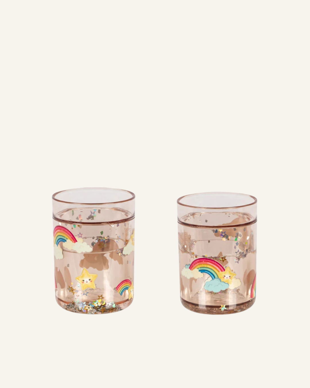 KONGES SLØJD ❘ 2 Pack Glitter Cups - Rainbow