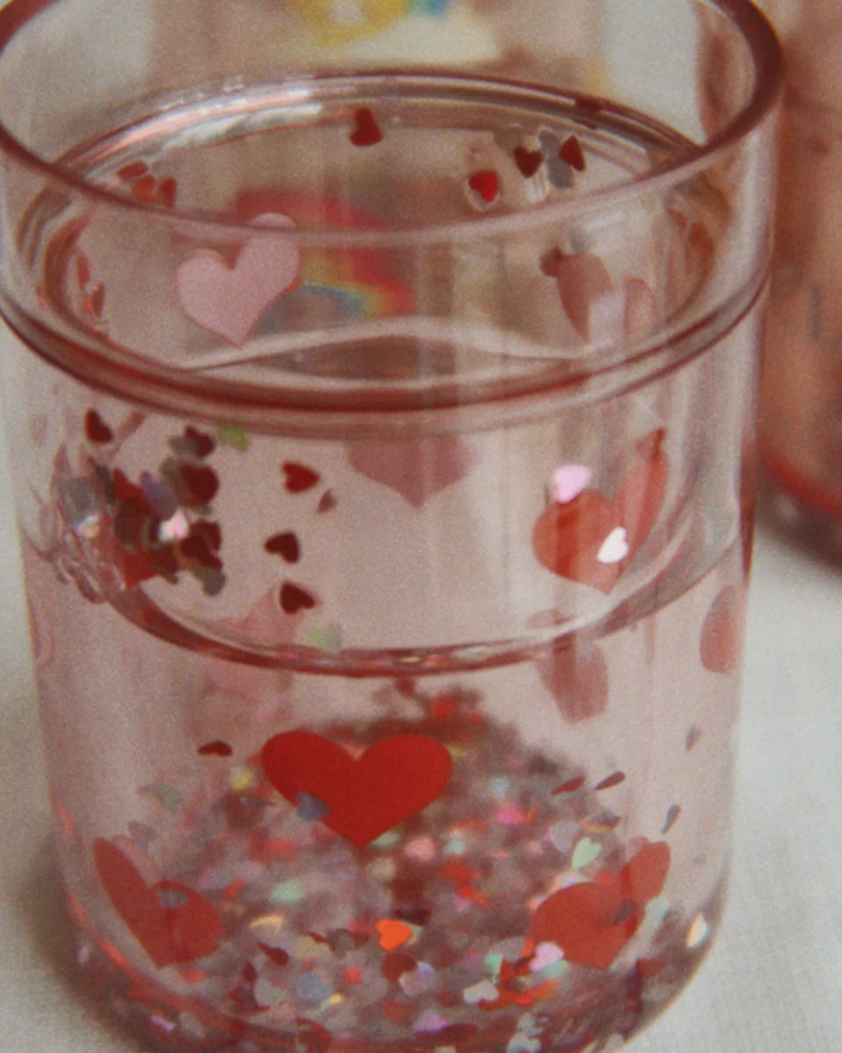 4 Pack Glitter Cups - Multi Glitter (Cats, Hearts &amp; Rainbows) by Konges Sløjd 