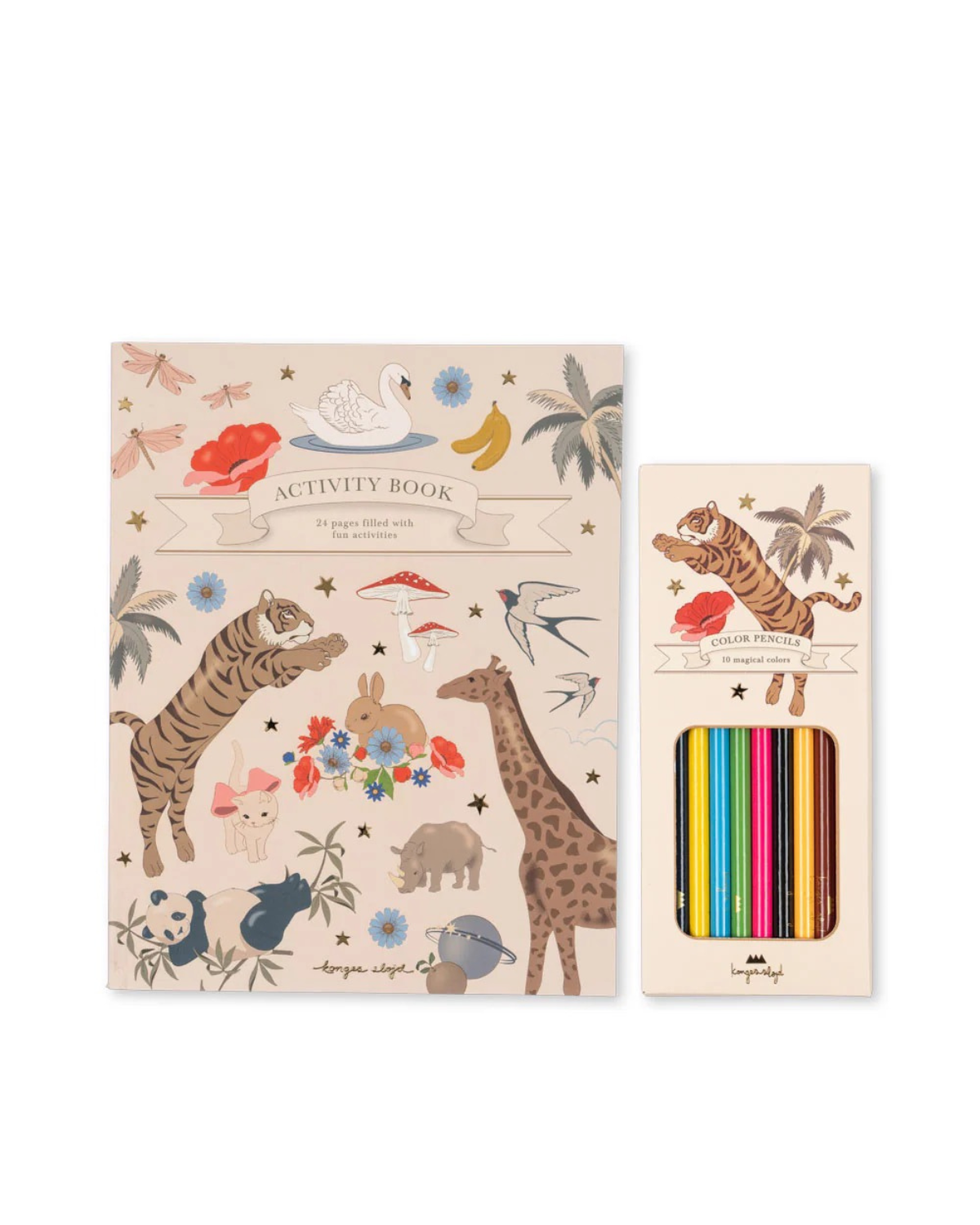 KONGES SLØJD ❘ Activity Book with Colouring Pencils