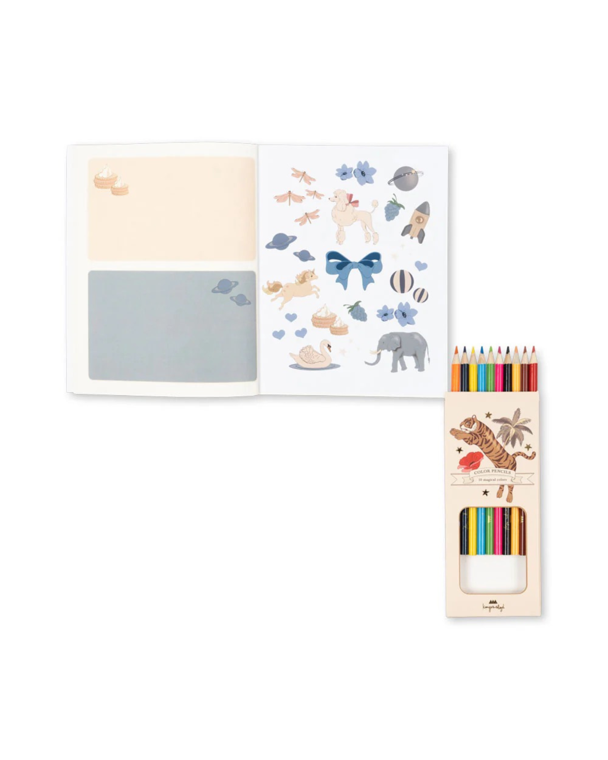 KONGES SLØJD ❘ Activity Book with Colouring Pencils