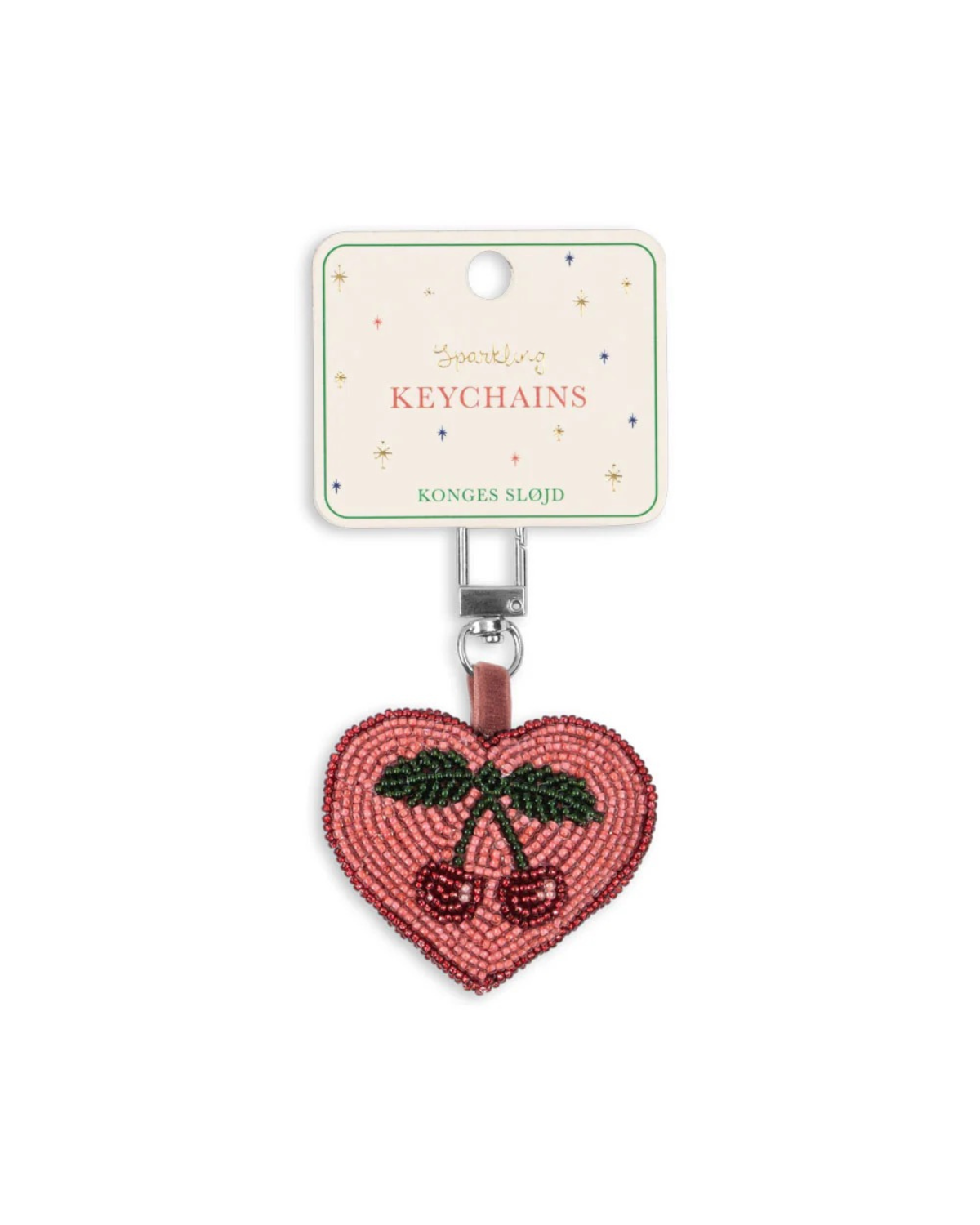 Beaded Key Chain - Cherry by Konges Sløjd