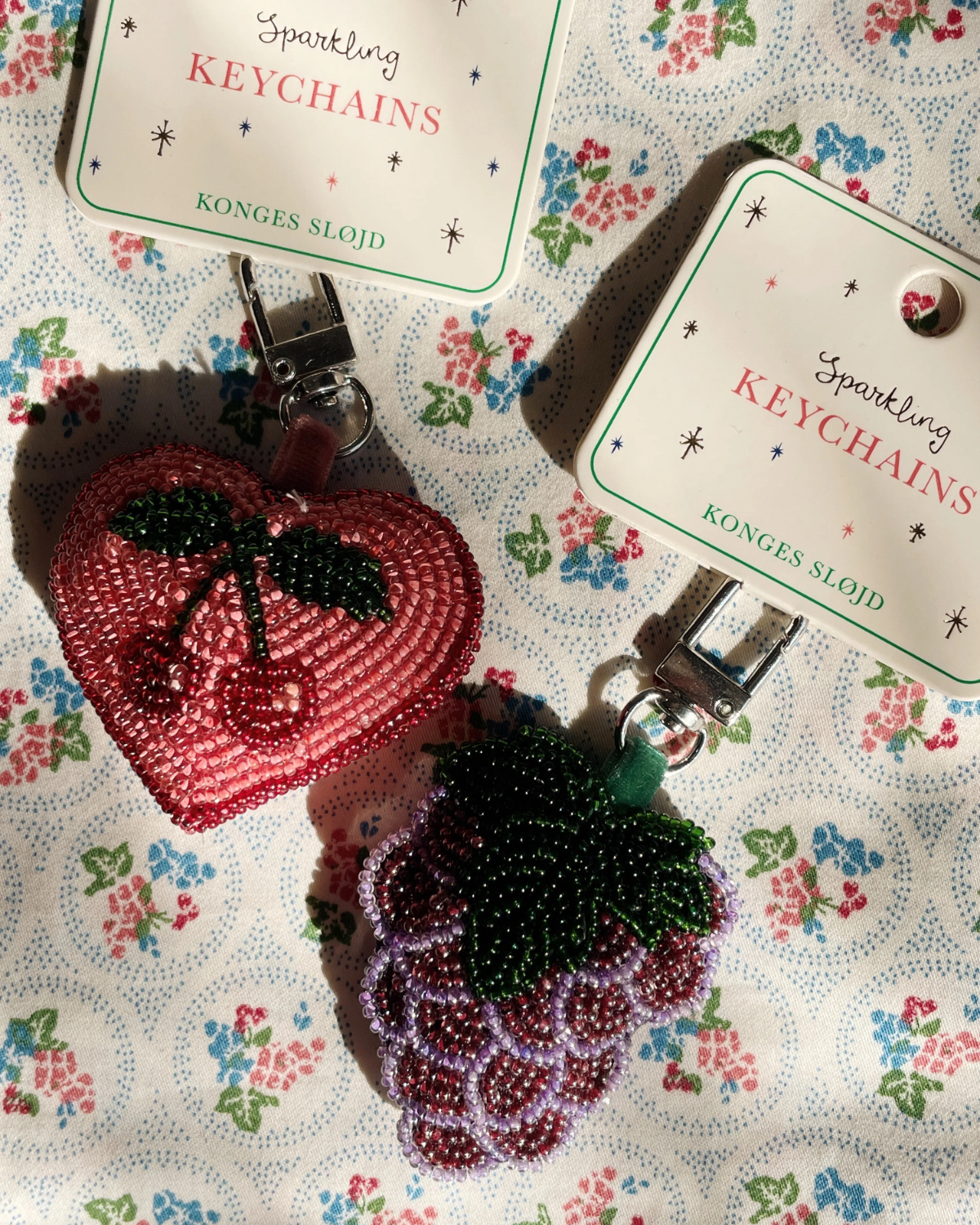 Beaded Key Chain - Cherry by Konges Sløjd