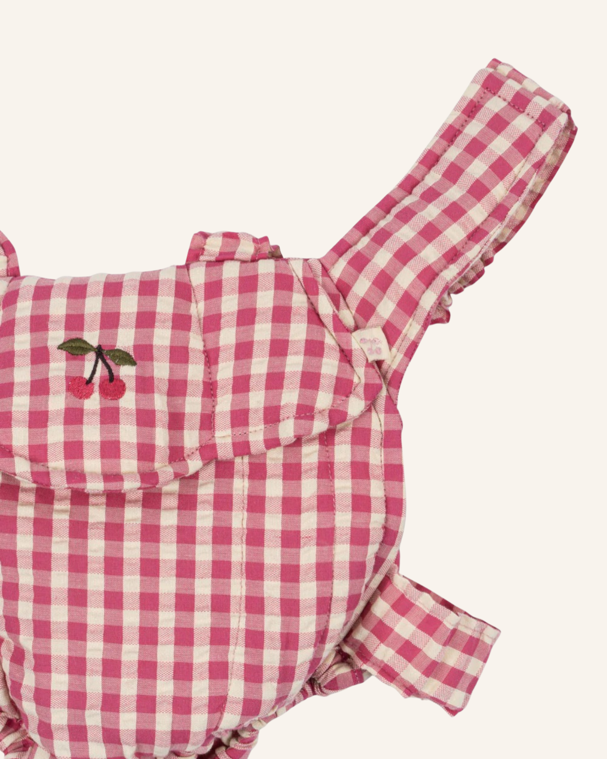 Doll Carrier - Bubblegum Check by Konges Sløjd