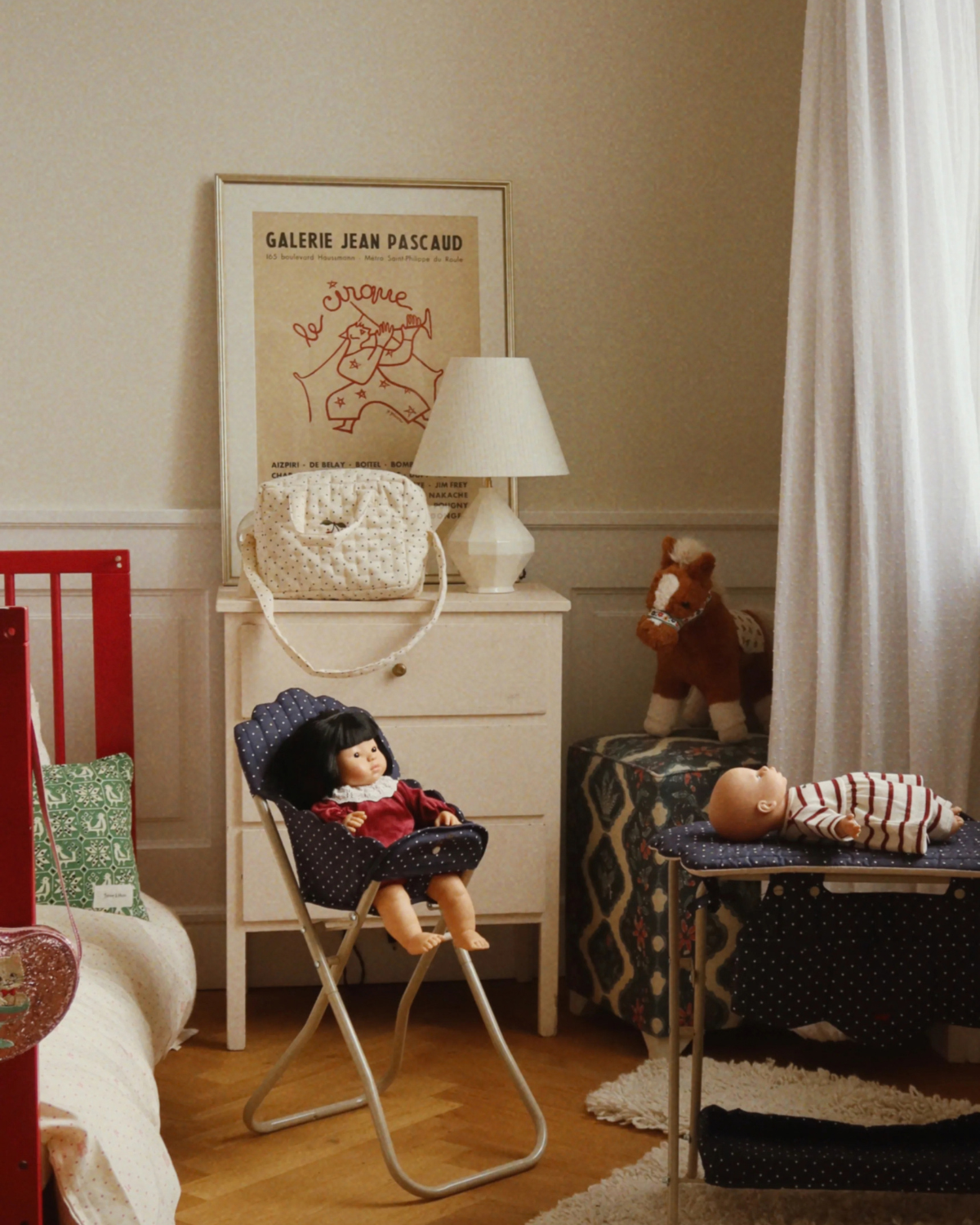 KONGES SLØJD ❘ Doll High Chair - Ditsy Dot