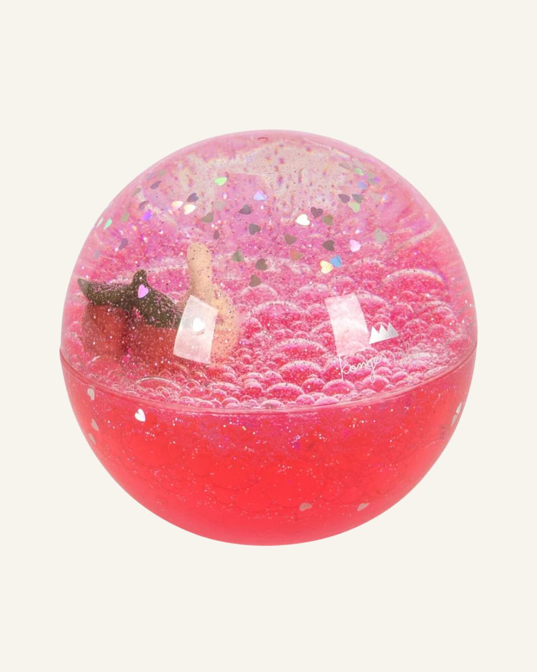 Glitter Water Ball - Swan &amp; Cherry by Konges Sløjd