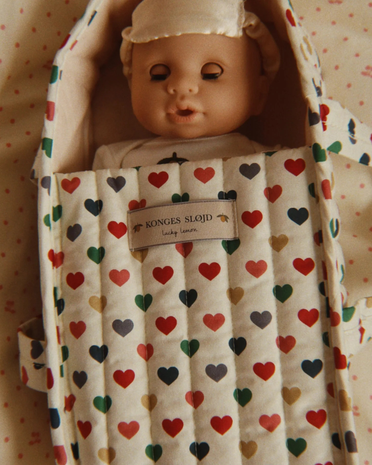 Lola Baby Doll Set -Coeur Coloré by Konges Sløjd