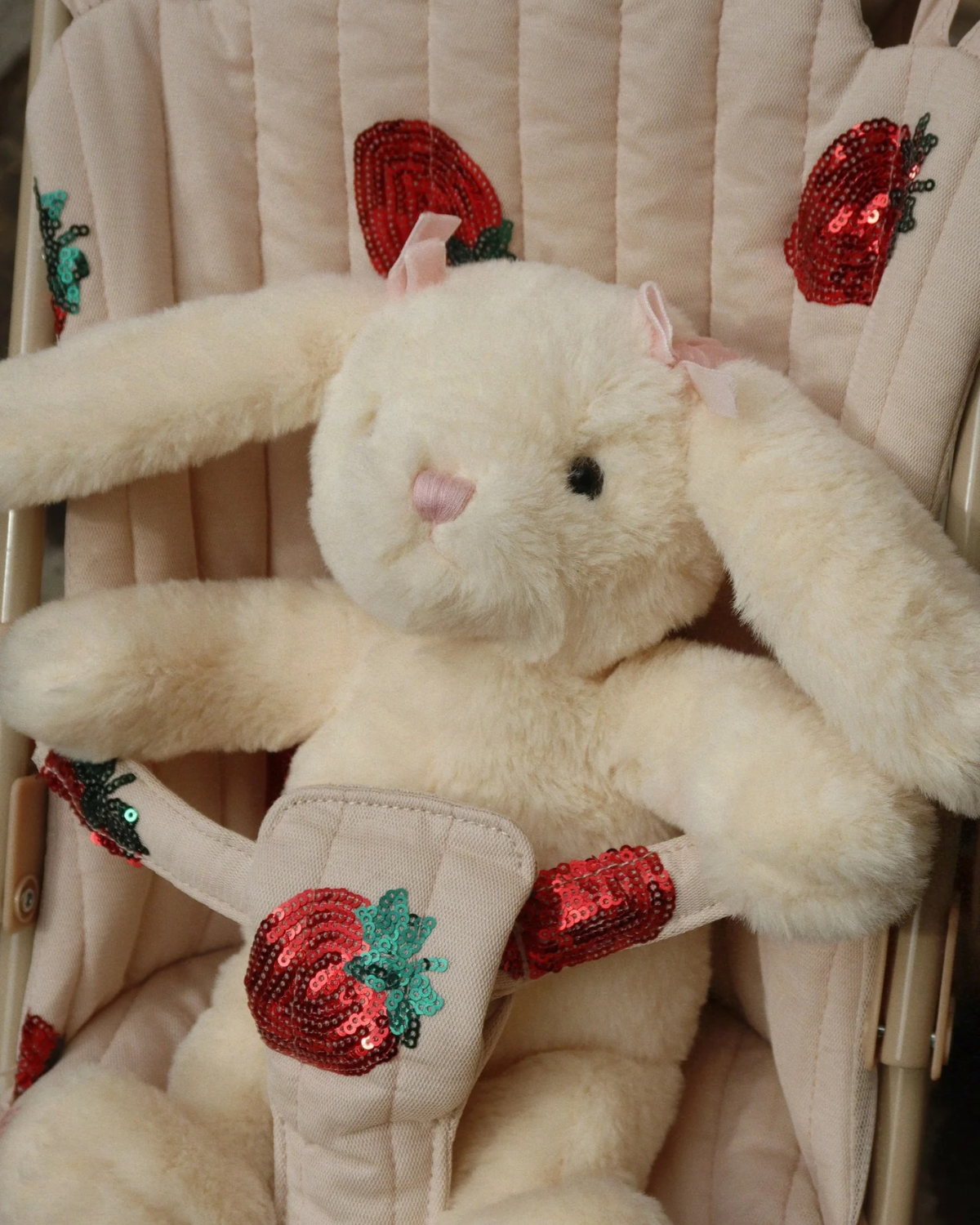Tulle Doll Stroller - Strawberry by Konges Sløjd