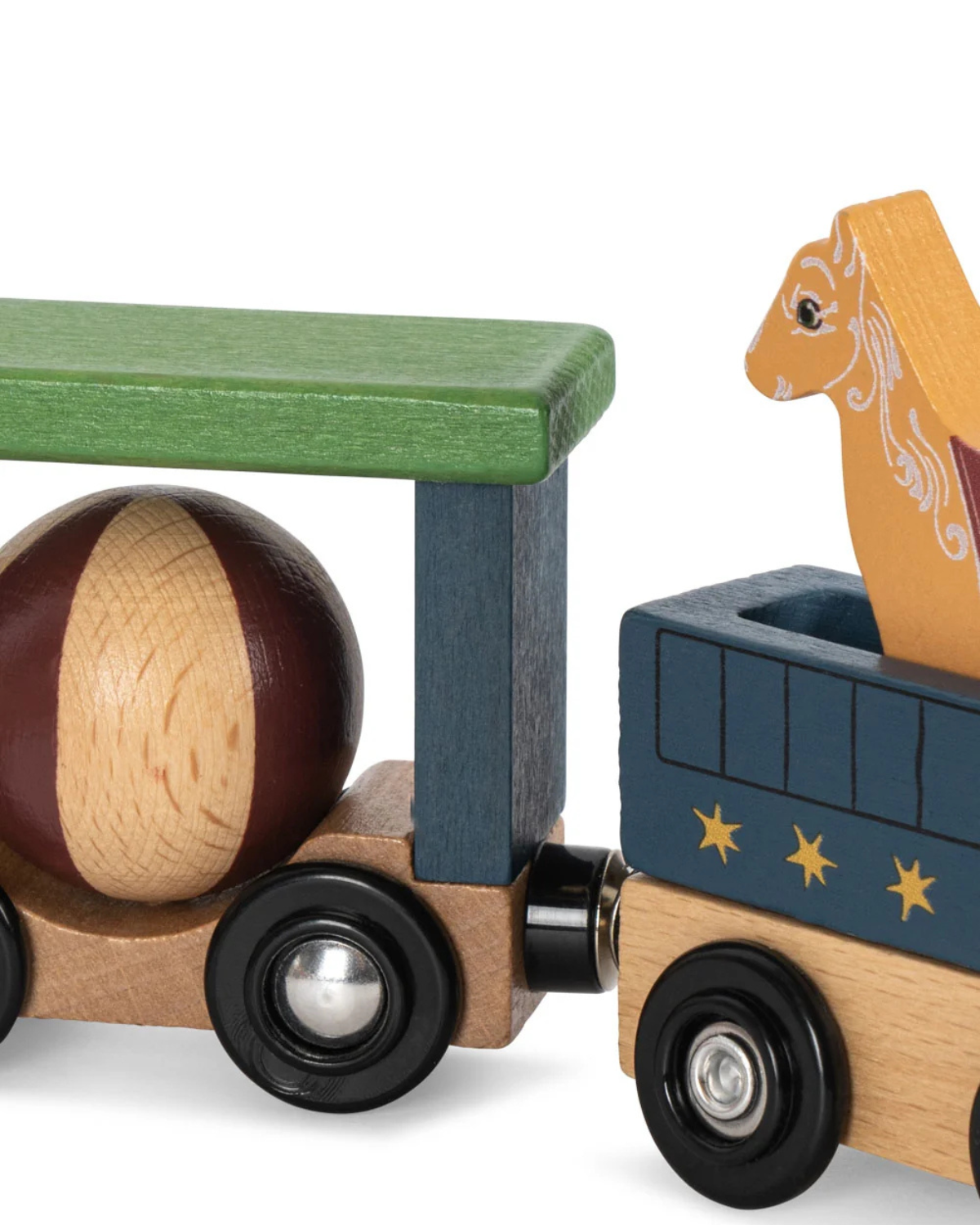 Wooden Animal Train by Konges Sløjd