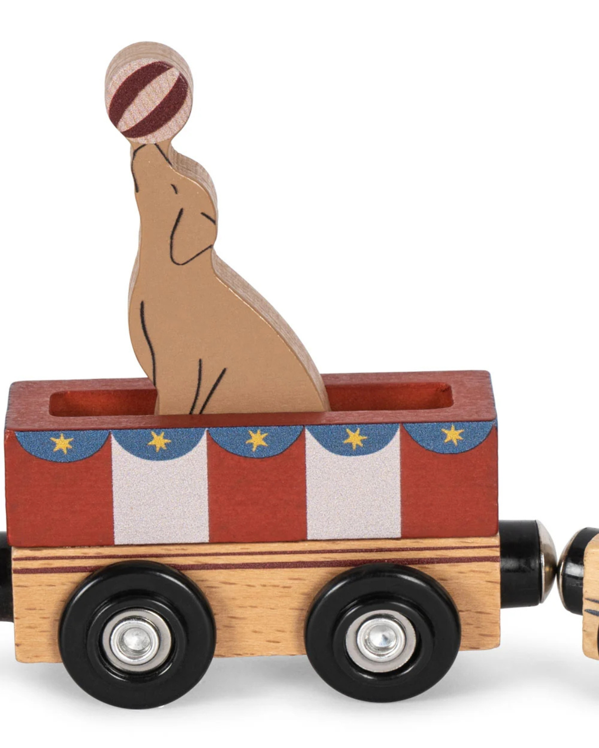 Wooden Animal Train by Konges Sløjd
