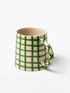 Larder Check Mug - Green by Jones & Co 