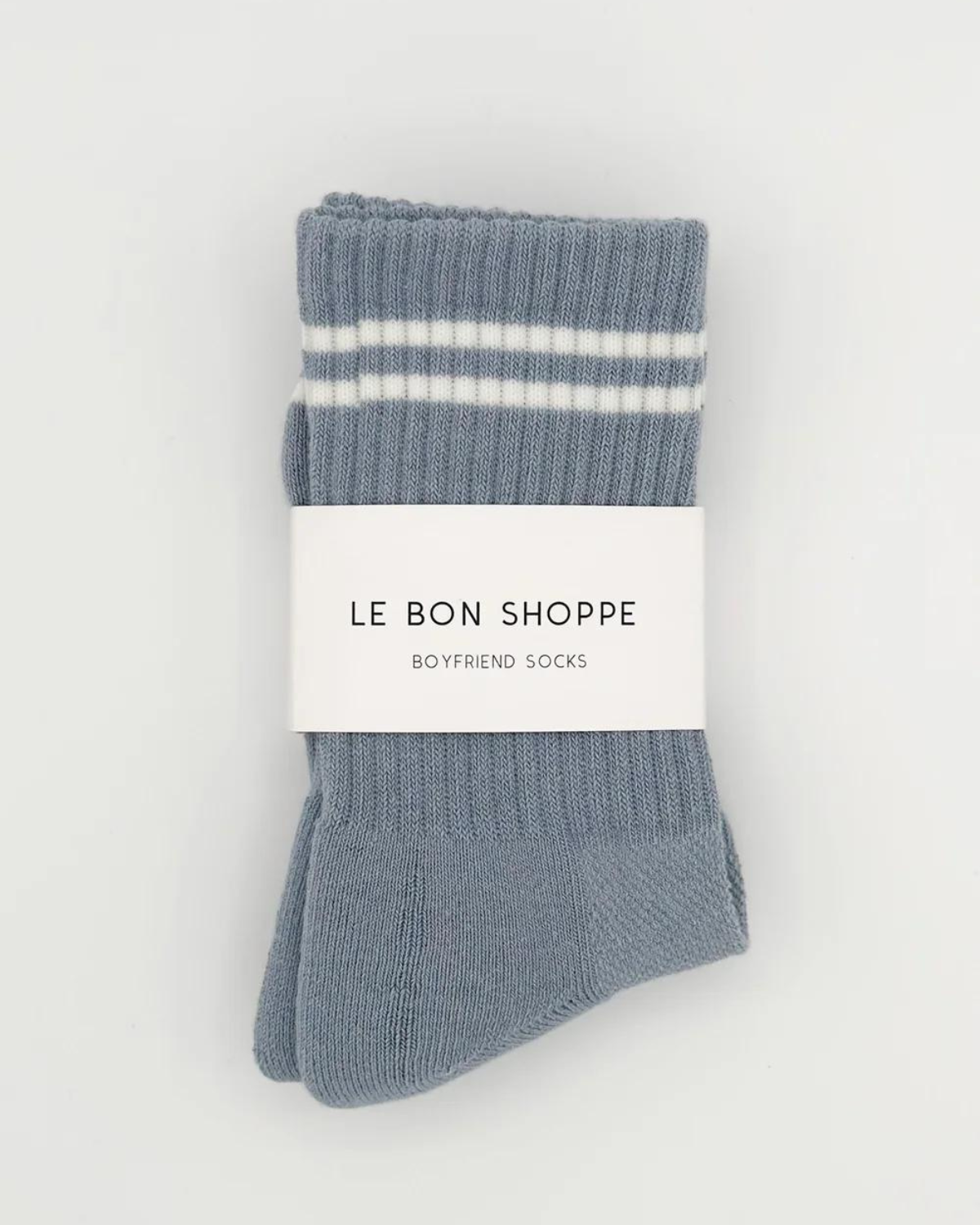 Le Bon Shoppe - Boyfriend Socks - Blue Grey