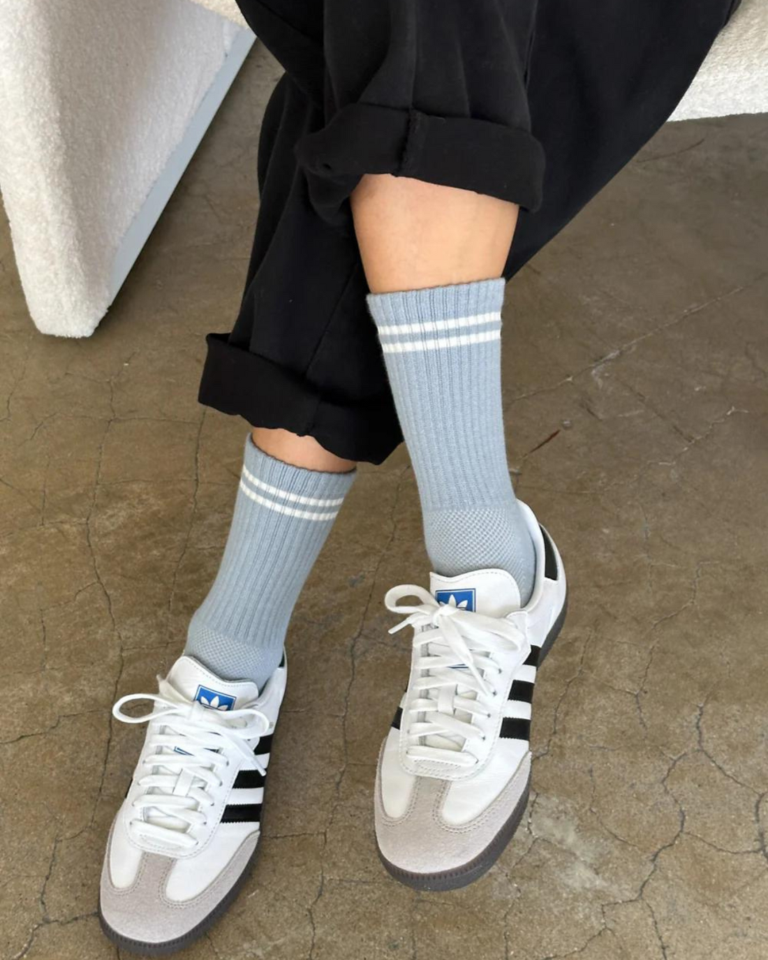 Le Bon Shoppe - Boyfriend Socks - Blue Grey