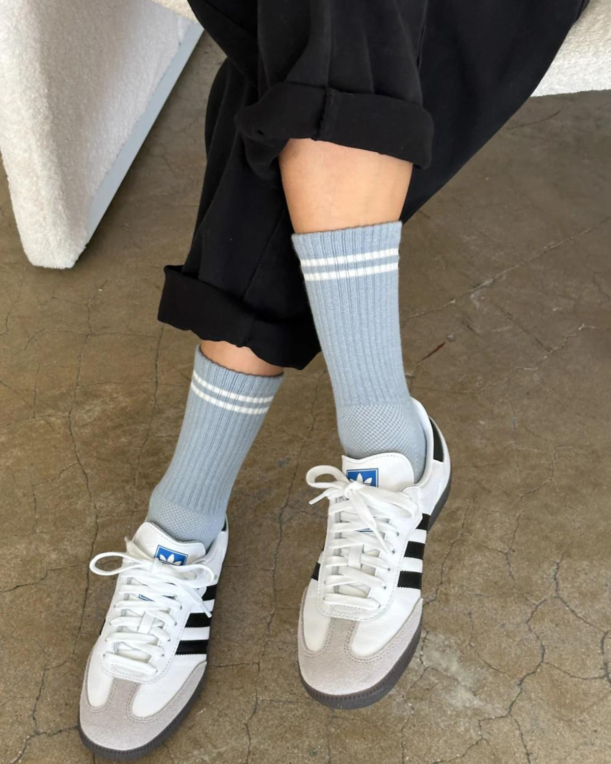 Le Bon Shoppe - Boyfriend Socks - Blue Grey