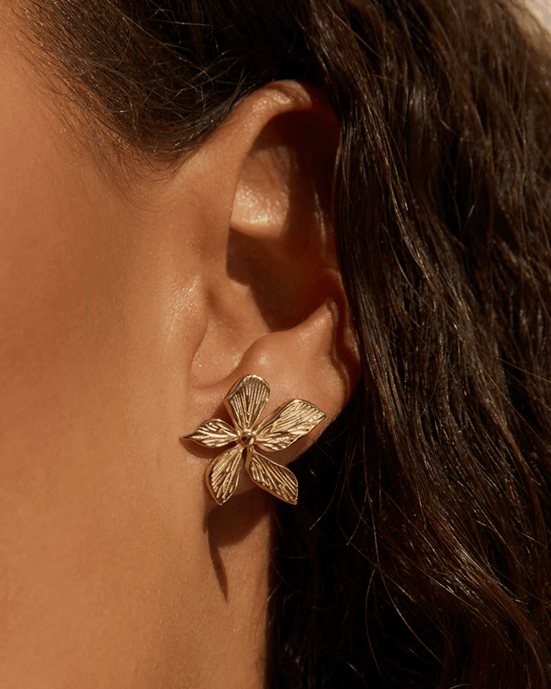 Lily Gold Earrings &amp; by Arms of Eve