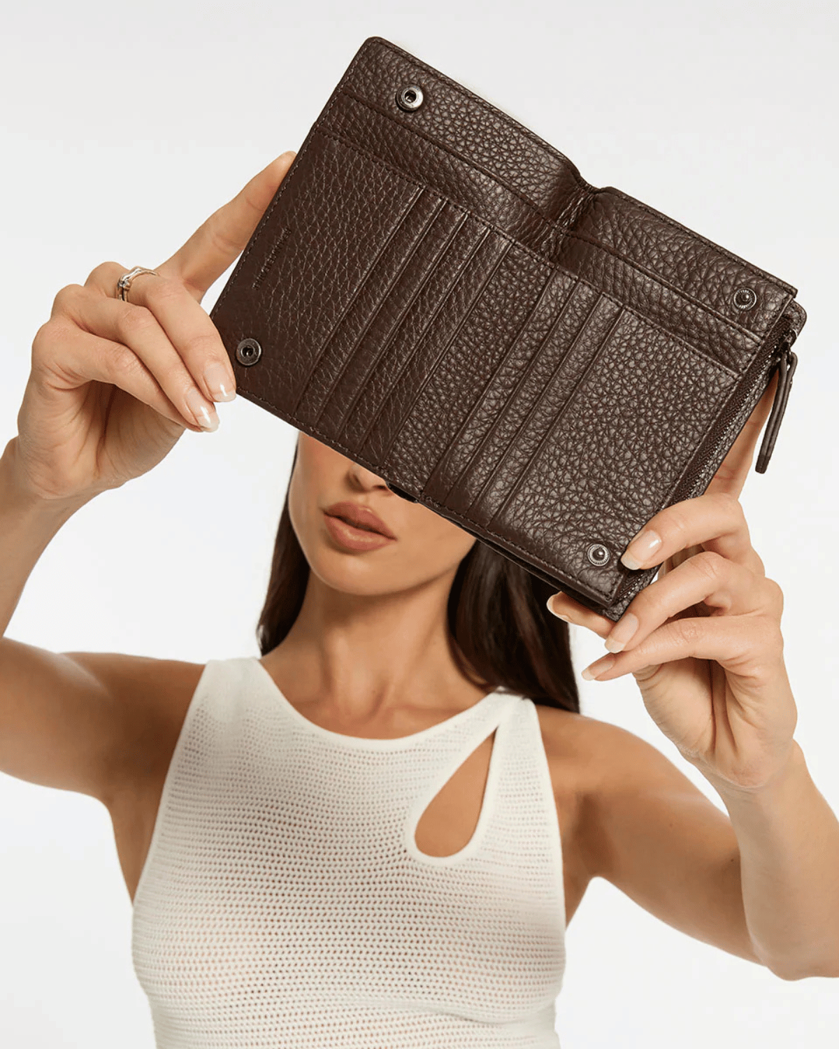 Status Anxiety Insurgency Leather Wallet - Cocoa 