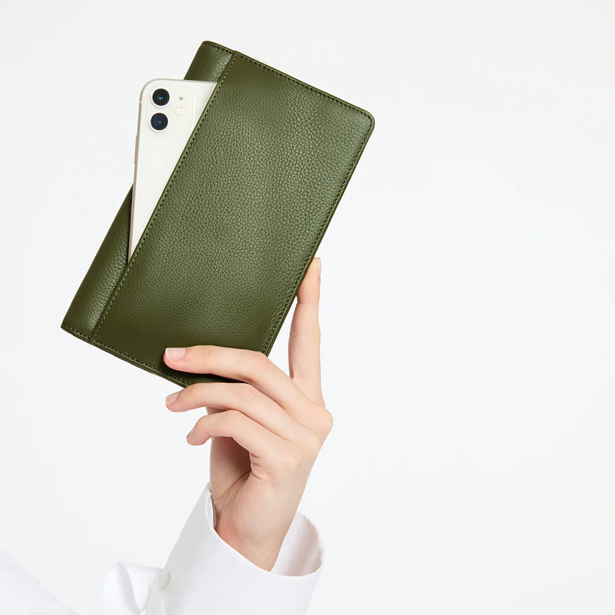 Status Anxiety Living Proof Leather Wallet - Khaki 