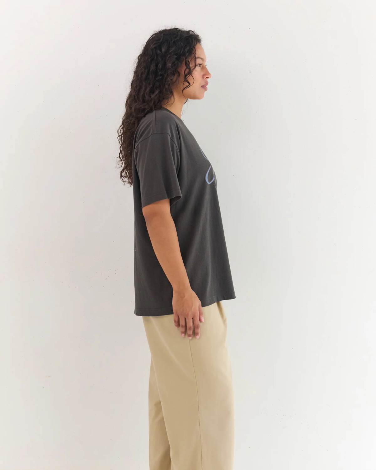 Lock Tee - Washed Black by Juni