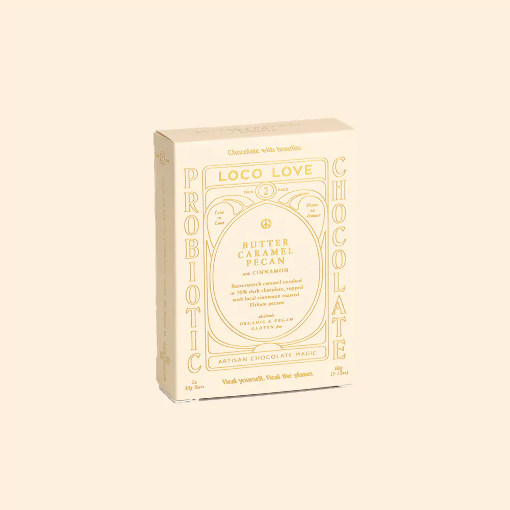 Loco Love Butter Caramel Pecan Chocolate - Twin Pack (60g)